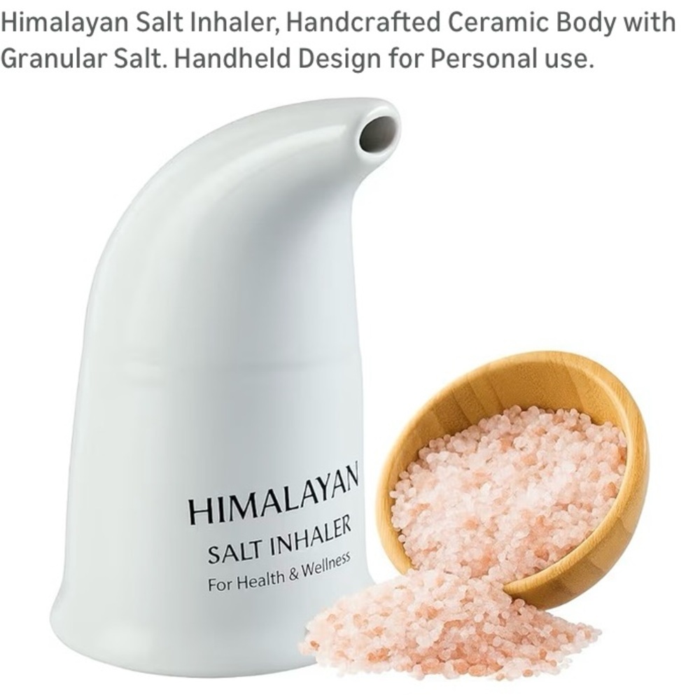 Himalayan Salt Inhaler with Pink Salt